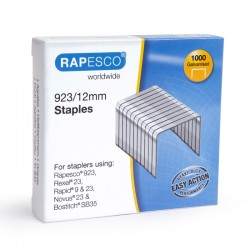Rapesco Телчета за телбод, размер 23/12 mm, 1000 броя - Канцеларски материали