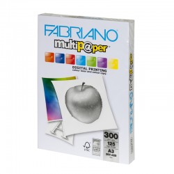 Fabriano Копирен картон Multipaper, A3, 300 g/m2, гланц, 125 листа - Fabriano