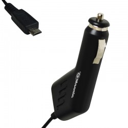 Msonic Зарядно устройство, за автомобилна запалка, с вграден micro-USB кабел, 1 A - Офис техника
