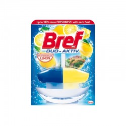 Bref Ароматизатор за тоалетна Duo-Aktiv, течен, лимон, 50 ml - Bref