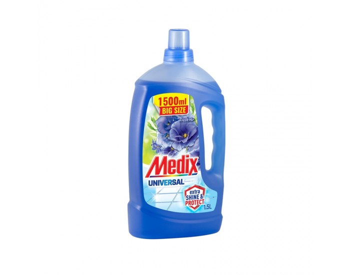 Medix Препарат за почистване Express & Shine, универсален, свеж въздух, 1.5 L, син