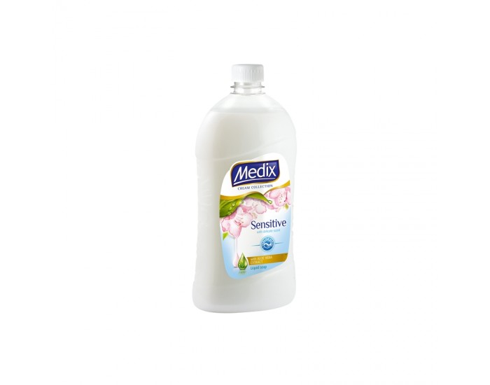 Medix Течен сапун Cream Collection Sensitive, 800 ml, бял
