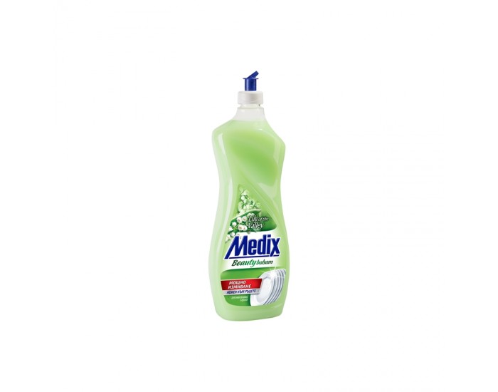 Medix Препарат за миене на съдове Beauty Balsam, момина сълза, 900 ml, зелен