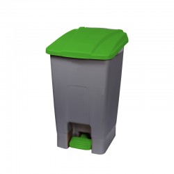Planet Кош за отпадъци, за разделно събиране, с педал, пластмасов, 70 L, зелен - Planet