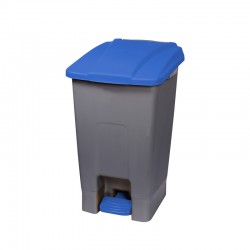 Planet Кош за отпадъци, за разделно събиране, с педал, пластмасов, 70 L, син - Planet