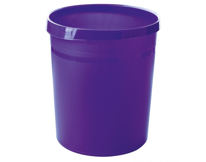 HAN Кош за отпадъци Grip Trend, пластмасов, 18 L, лилав