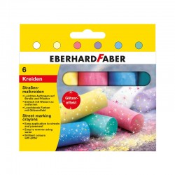 Eberhard Faber Тебешир, блестящ, 6 цвята - Канцеларски материали