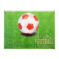 Panta Plast Папка Football Collection, PP, с цип, A4 - Хартия и документи