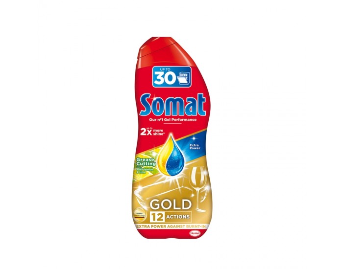 Somat Гел за съдомиялни машини Gold Lemon, 540 ml