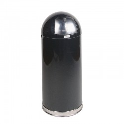 Rubbermaid Кош Easypush, метален, 56 L, черен - Кухненски аксесоари