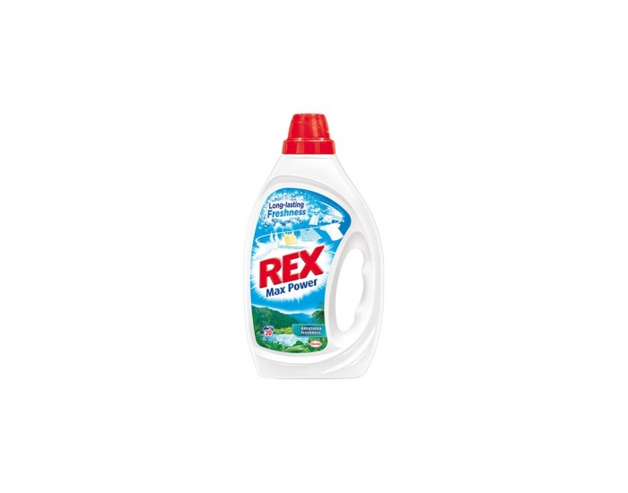 Rex Перилен препарат Аmazonia Freshness, гел, за бяло пране, 1 l, за 20 пранета Rex Перилен препарат Аmazonia Freshness, гел, за бяло пране, 1 l, за 20 пранета