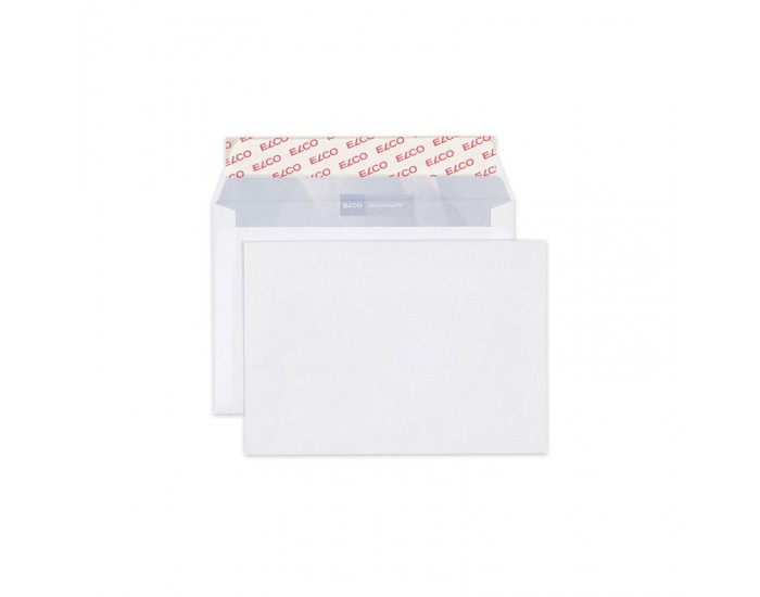 Elco Пощенски плик, C6, 114 х 162 mm, 80 g, прав капак със самозалепваща лента, бял, 200 броя