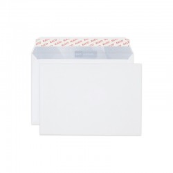 Elco Пощенски плик, C5, 162 х 229 mm, 100 g, прав капак със самозалепваща лента, бял,100 броя - Канцеларски материали