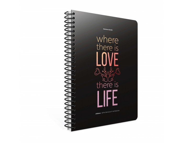 Gipta Life-book Тетрадка 17 x 24 cm, бяла, широки редове, картонена корица, 100 листа Gipta Life-book Тетрадка 17 x 24 cm, бяла, широки редове, картонена корица, 100 листа