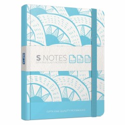 Gipta S-notes Тетрадка 13 x 21 cm, кремава, широки редове, твърда корица, с ластик, 120 листа - Хартия и документи