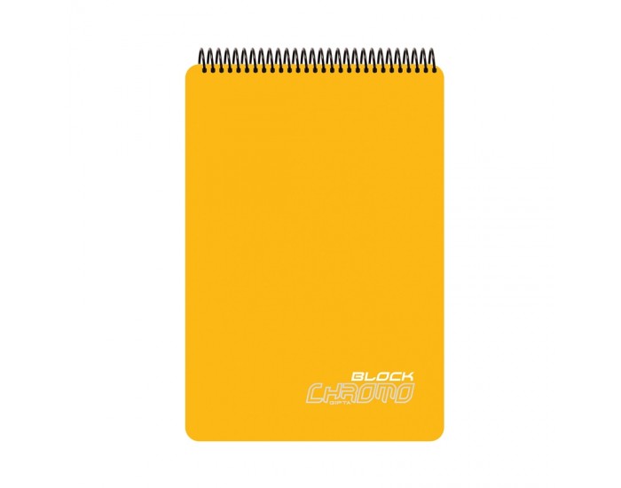 Gipta Chromo Block Пад А4, офсет бял, широк ред, микроперфорация, PP корица, със спирала, 80 листа Gipta Chromo Block Пад А4, офсет бял, широк ред, микроперфорация, PP корица, със спирала, 80 листа