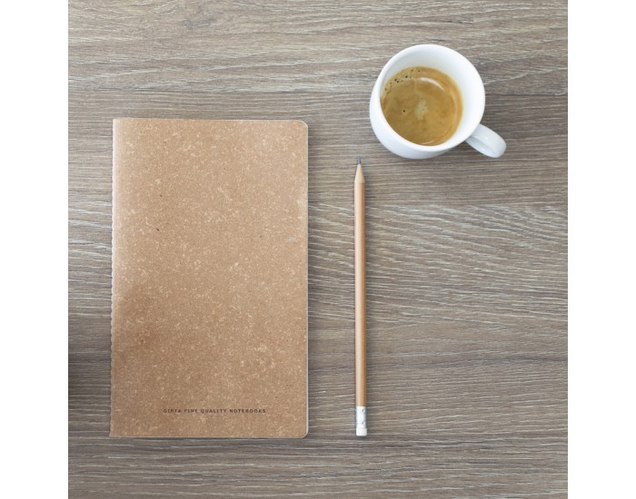 Gipta Exclusive Тетрадка 13 x 21 cm, бяла, широки редове, шита, 60 листа Gipta Exclusive Тетрадка 13 x 21 cm, бяла, широки редове, шита, 60 листа