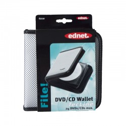 Ednet Калъф за CD/DVD Tecline, за 24 диска - Ednet