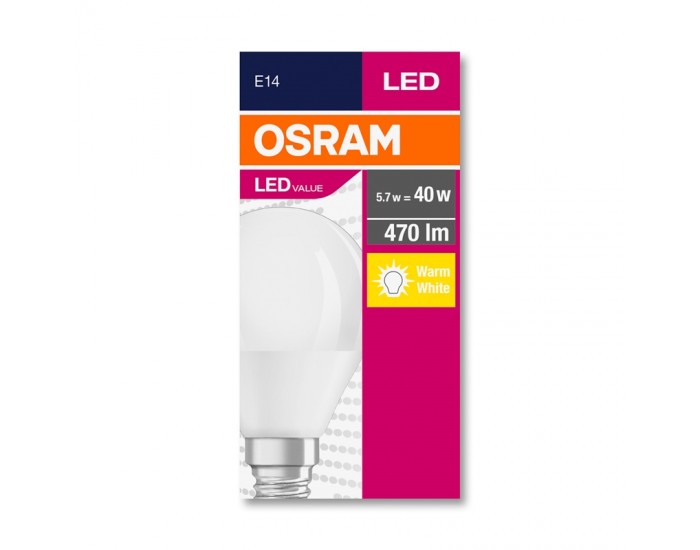 Osram Kрушка LED, E14, 5.7W, 230V, 470 lm