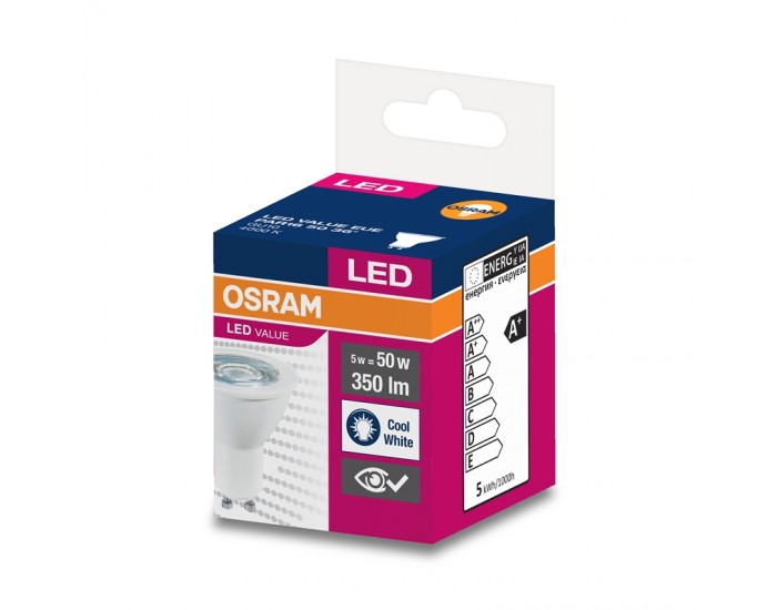 Osram Kрушка LED, GU10, 5W, 230V, 350 lm, 4000K