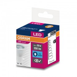 Osram Kрушка LED, GU10, 5W, 230V, 350 lm, 6500K - Osram