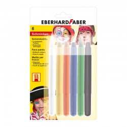 Eberhard Faber Пастели за лице, 6 цвята с апликатор - Eberhard Faber