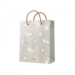 Gipta Подаръчна торбичка Xxsmall Milk, с конопени дръжки, 108 х 60 х 175 mm - Сувенири, Подаръци, Свещи
