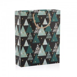 Gipta Подаръчна торбичка Shapes, с конопени дръжки, 215 х 120 х 240 mm - Сувенири, Подаръци, Свещи