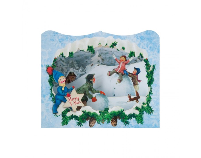 Gespaensterwald 3D Картичка Merry Christmas, игра в снега Gespaensterwald 3D Картичка Merry Christmas, игра в снега