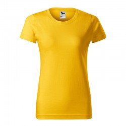 Malfini Дамска тениска Basic 134, размер L, жълта - Декорации