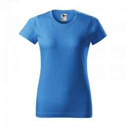 Malfini Дамска тениска Basic 134, размер L, светлосиня - Декорации