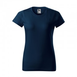 Malfini Дамска тениска Basic 134, размер L, нави синя - Декорации