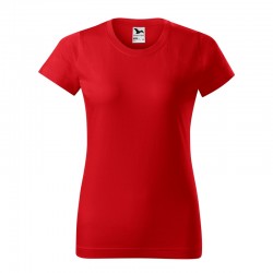 Malfini Дамска тениска Basic 134, размер L, червена - Декорации