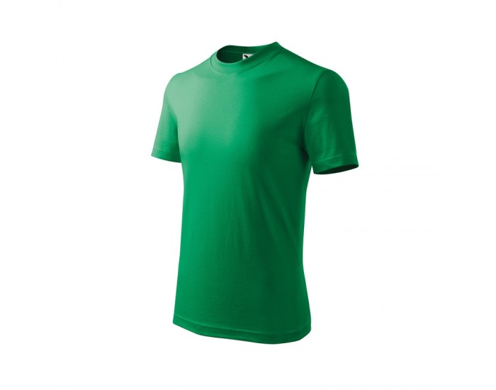 Malfini Детска тениска Basic 138, размер 110 cm, възраст 4 години, зелена