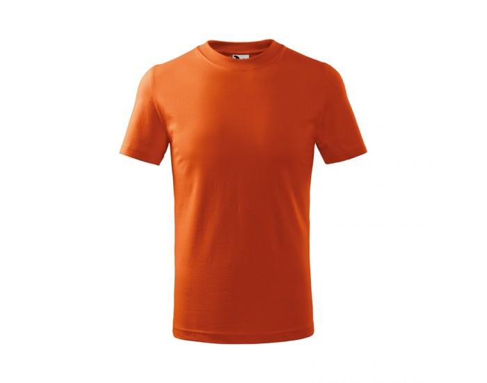 Malfini Детска тениска Basic 138, размер 110 cm, възраст 4 години, оранжева