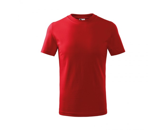 Malfini Детска тениска Basic 138, размер 110 cm, възраст 4 години, червена