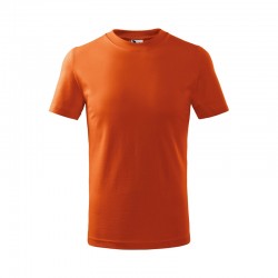 Malfini Детска тениска Basic 138, размер 122 cm, възраст 6 години, оранжева - Декорации