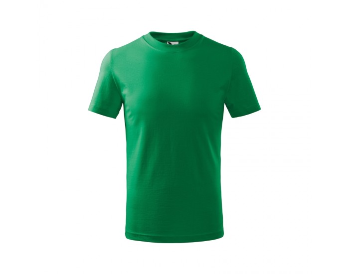 Malfini Детска тениска Basic 138, размер 158 cm, възраст 12 години, зелена
