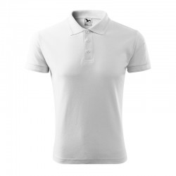Malfini Мъжка тениска Pique Polo 203, размер XL, бяла - MALFINI