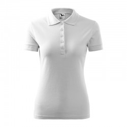 Malfini Дамска тениска Pique Polo 210, размер S, бяла - Декорации