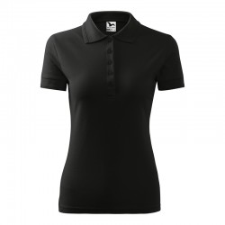 Malfini Дамска тениска Pique Polo 210, размер XXL, черна - MALFINI