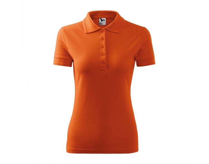 Malfini Дамска тениска Pique Polo 210, размер M, оранжева