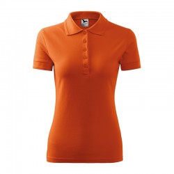 Malfini Дамска тениска Pique Polo 210, размер XXL, оранжева - MALFINI