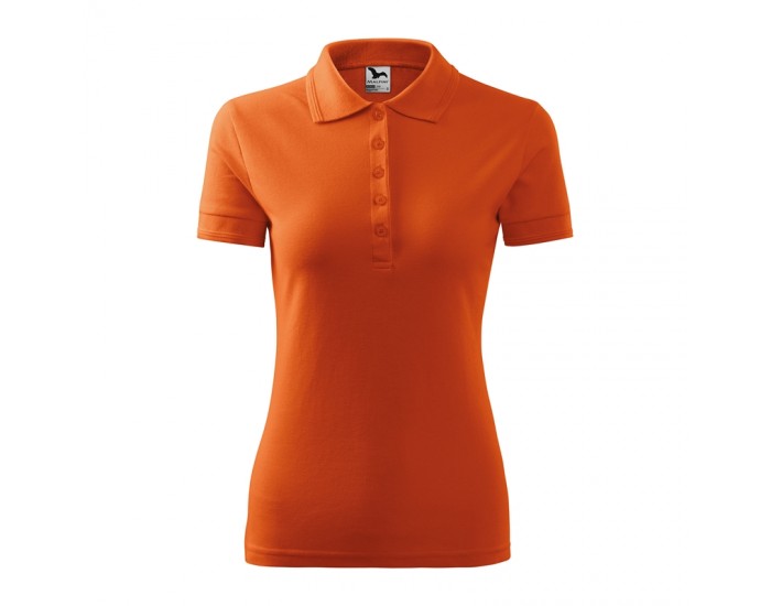Malfini Дамска тениска Pique Polo 210, размер XXL, оранжева