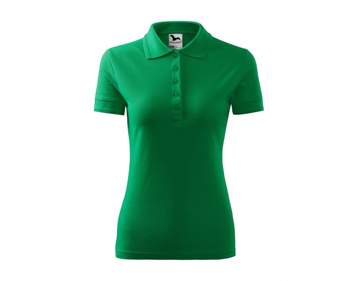 Malfini Дамска тениска Pique Polo 210, размер S, зелена