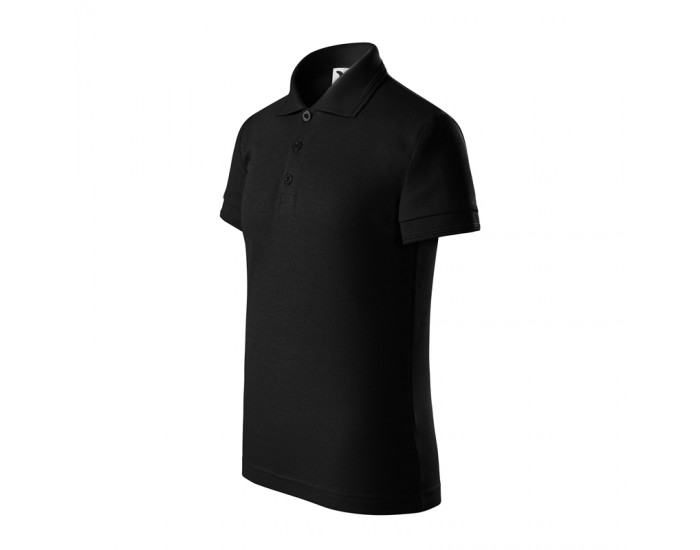 Malfini Детска тениска Pique Polo 222, размер 110 cm, възраст 4 години, черна