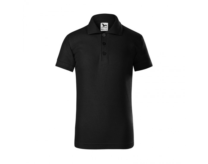 Malfini Детска тениска Pique Polo 222, размер 146 cm, възраст 10 години, черна