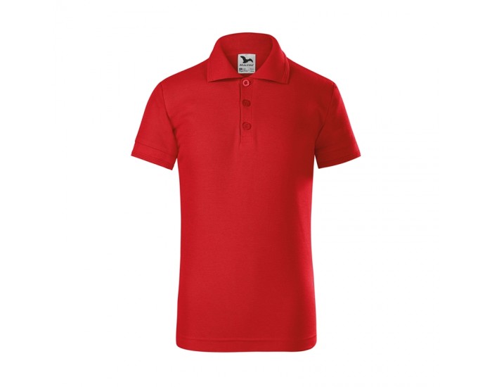Malfini Детска тениска Pique Polo 222, размер 122 cm, възраст 6 години, червена