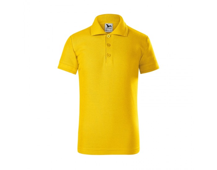 Malfini Детска тениска Pique Polo 222, размер 110 cm, възраст 4 години, жълта