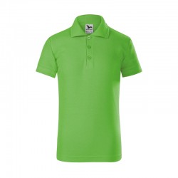 Malfini Детска тениска Pique Polo 222, размер 134 cm, възраст 8 години, зелена - MALFINI
